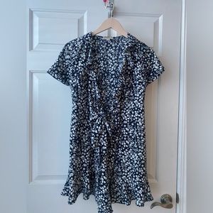 Loft silk wrap dress